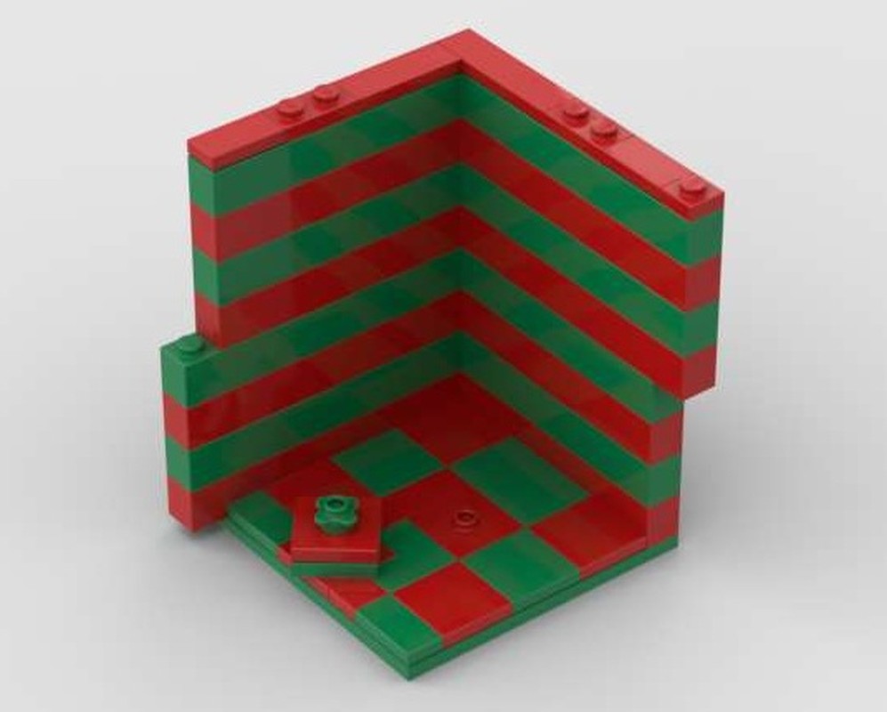 Lego Red and Green Present Habitat