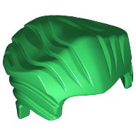 Lego Hair Swept Back with Widow's Peak [Plain] / Green