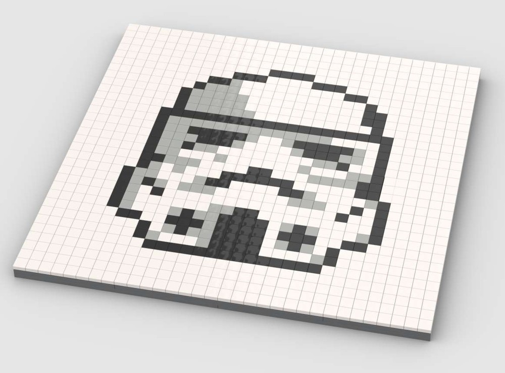 Lego Storm trooper Pixel art 32x32