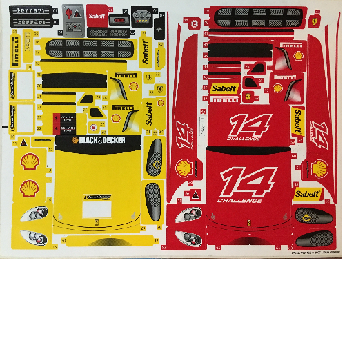 Lego Sticker Sheet for Set 8143-1