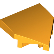 Lego Brick Wedged, Curved 2 x 2 with Stud Notches / Bright Light Orange