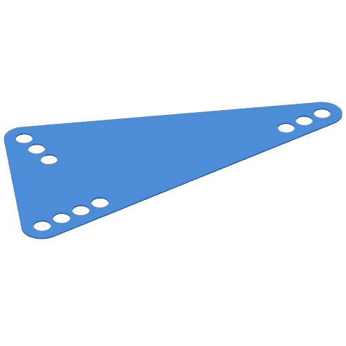 Lego Science & Technology Panel - Triangle Small / Trans-Dark Blue