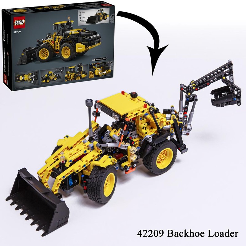 Lego Backhoe Loader (42209 Volvo L120 Electric Wheel Loader b-model)