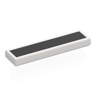 Lego Tile 1 x 4 with Black Rectangle Print / White
