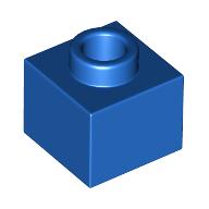 Lego Plate 1 x 1 x 2/3 with Open Stud / Blue