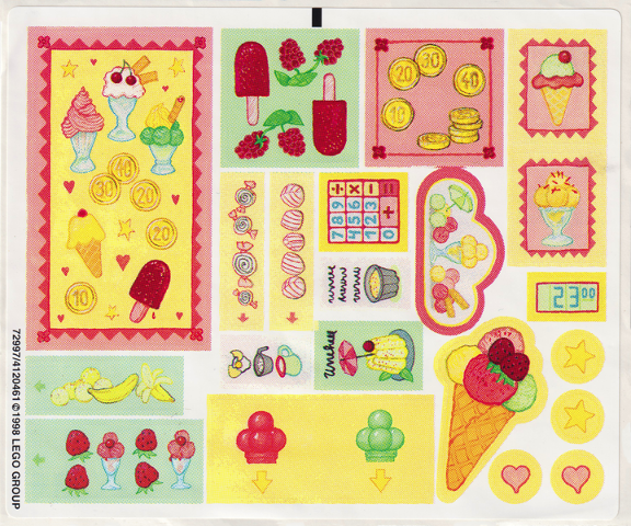 Lego Sticker Sheet 1 for Set 3116-1