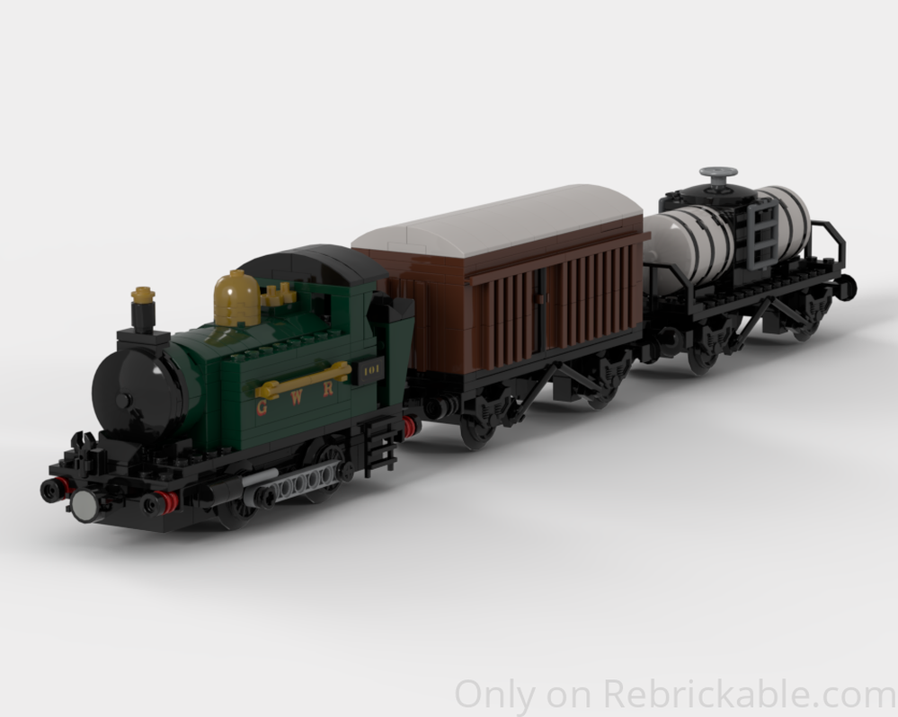 Lego GWR Class 101 Cargo train | 6 - wide | Power Functions