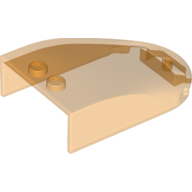 Lego Windscreen 6 x 4 x 1 Curved / Trans-Orange