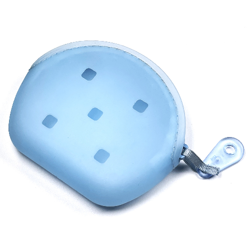 Lego Clikits Pouch with Zipper and Pull, 5 Holes / Trans-Light Royal Blue