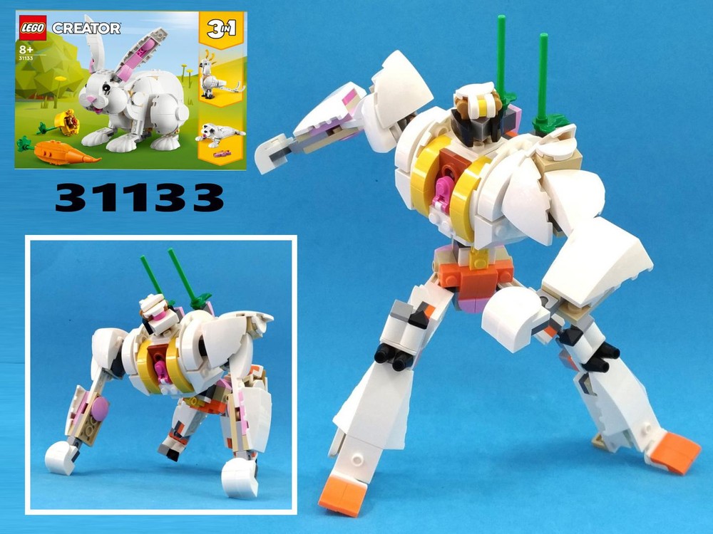 Lego Transformer Optimus Primal (Beast Wars) Gorilla from LEGO Creator 31133: White Rabbit