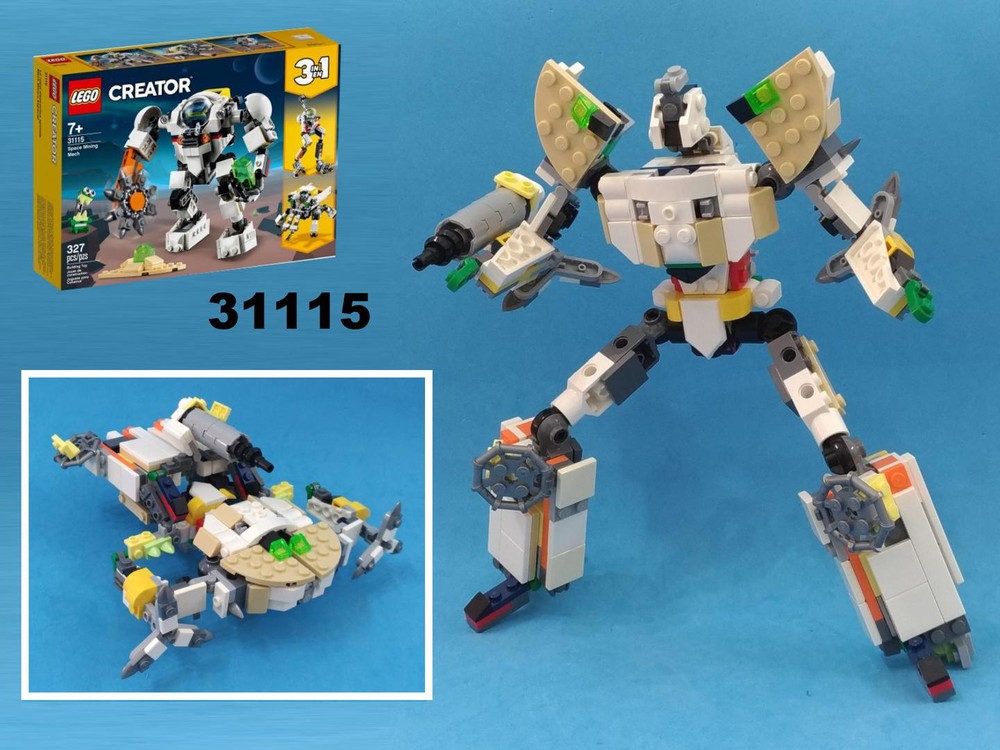 Lego Transformer Earthspark Megatron from LEGO Creator 31115: Space Mining Mech