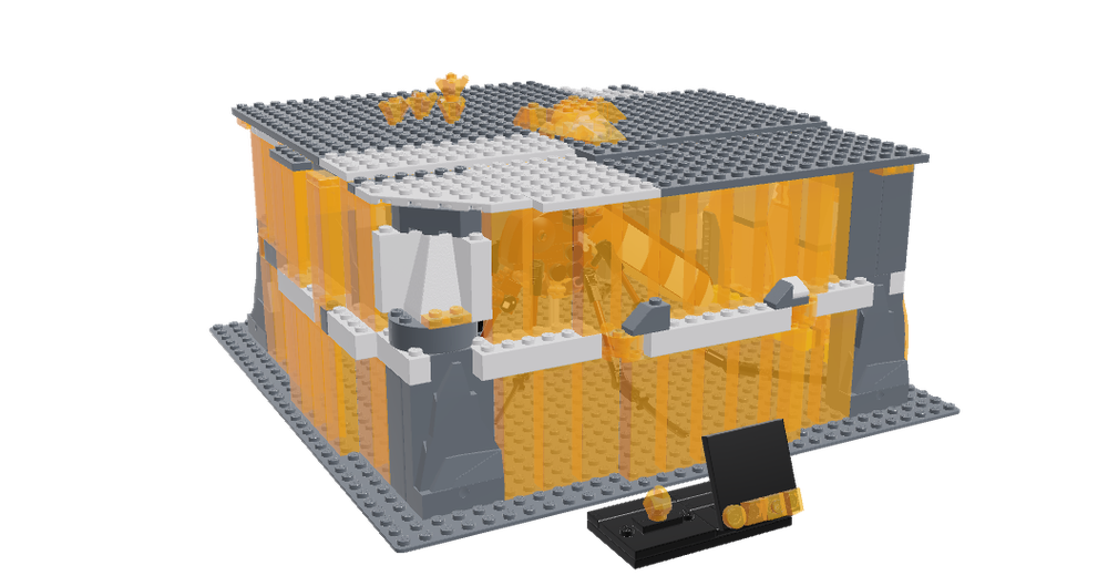 Lego Mosquito in Amber