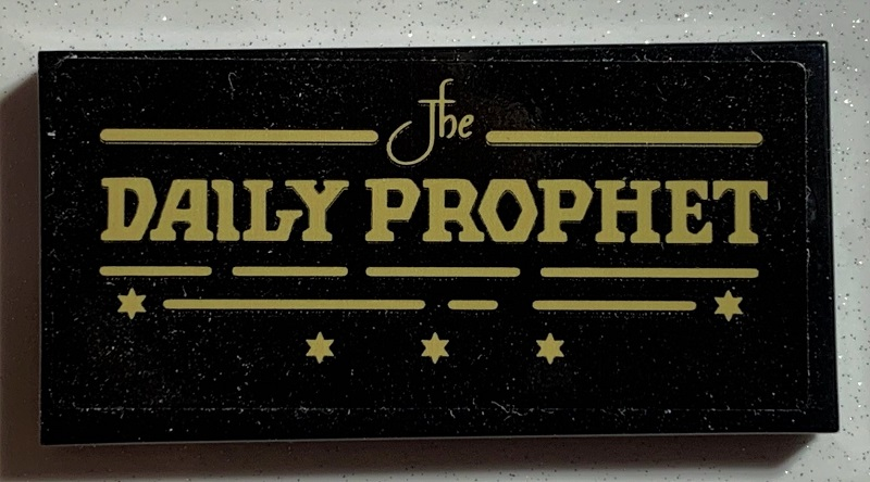 Lego Tile 2 x 4 with 'The DAILY PROPHET' Pattern (Sticker) - Set 75978