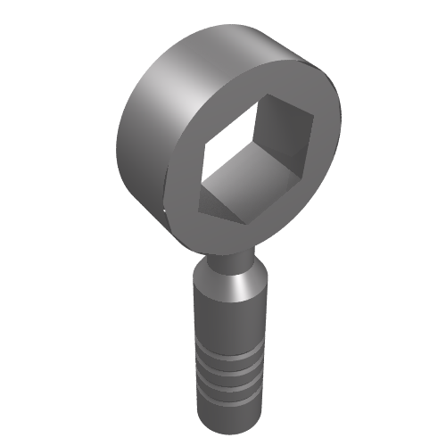 Lego Tool Wrench / Spanner, Box [3-Rib Handle]