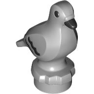 Lego Animal, Bird, Pigeon with Black Eyes, Beak, Feathers pattern