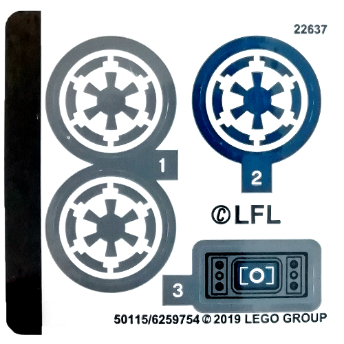 Lego Sticker Sheet for Set 75262-1
