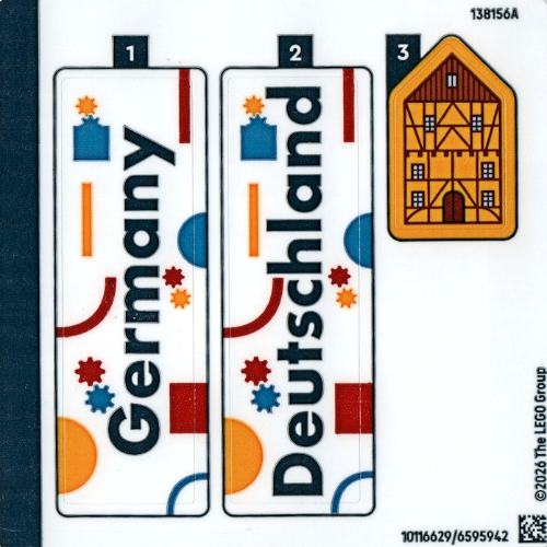 Lego Sticker Sheet for Set 40954-1