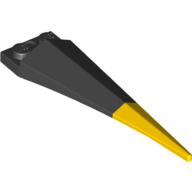 Lego Plate Special 1 x 2 with Angular Extension and Flexible Yellow Tip / Black