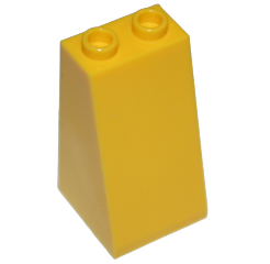 Lego Slope 75 2 x 2 x 3 - Hollow Studs / Yellow