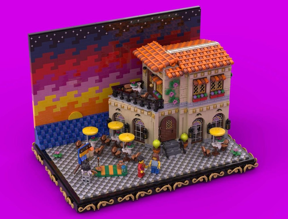 Lego SEASIDE SUNSET DIORAMA