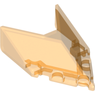 Lego Windscreen 6 x 4 x 1 1/3 Pointed / Trans-Orange
