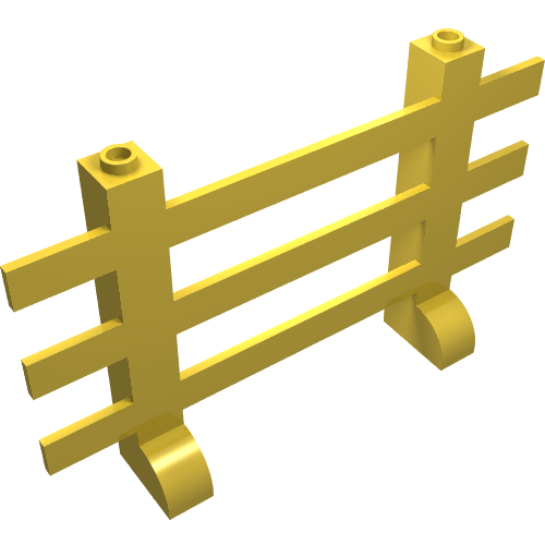 Lego Fence 2 x 12 x 6 / Yellow