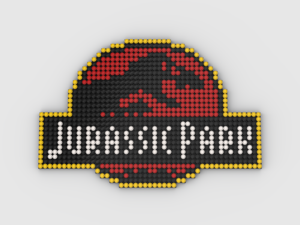 Lego Jurassic Park Logo: Studio Version