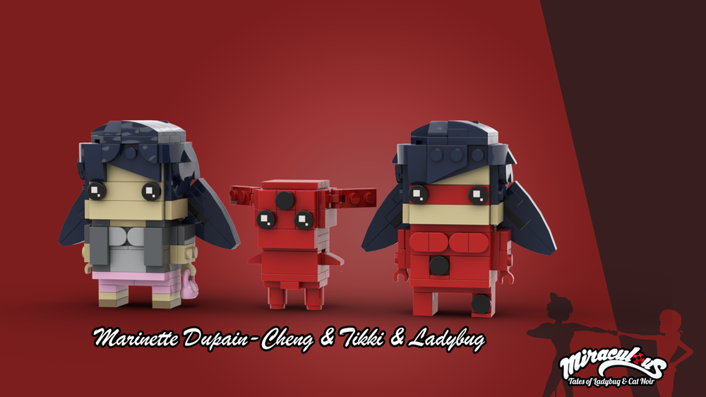Lego Miraculous Brickheadz - Ladybug & Plagg Kwami