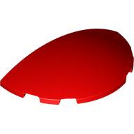 Lego Brick Round 3 x 6 Half Circle / Red