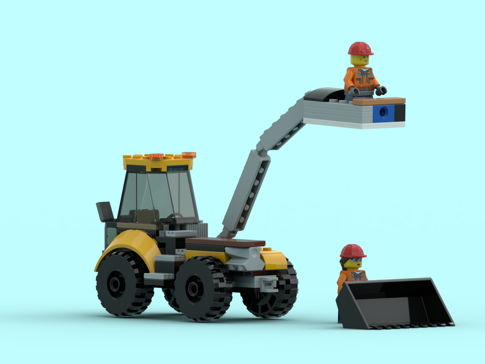 Lego Construction Digger with lifting platform
