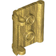Lego Book Binding with Two Studs / Pearl Gold