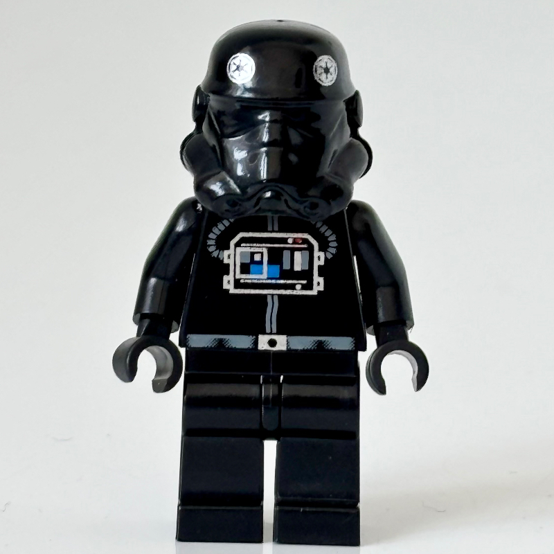 Lego TIE Pilot, Plain Legs, Plain Black Head (30408 Helmet)