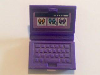 Lego Minifigure, Utensil Computer Laptop with Three Bows and Mouse Pointer on Screen Pattern (Sticker) - Set 41115