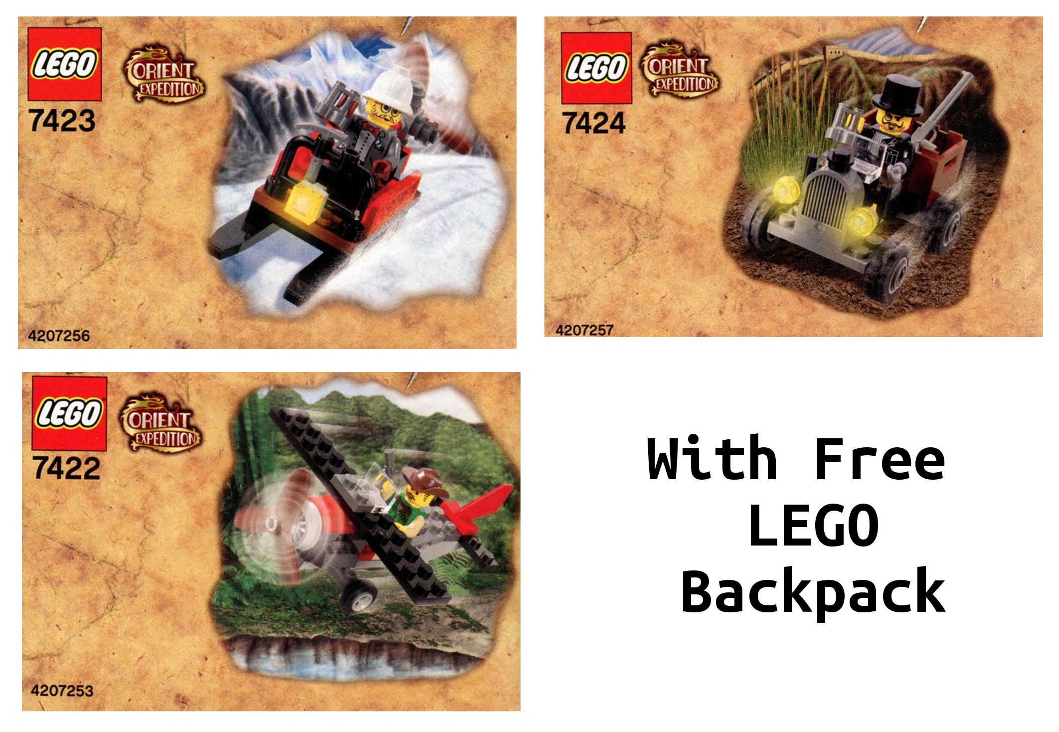 Lego Orient Expedition Value Pack with Free LEGO Backpack