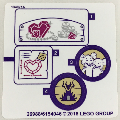 Lego Sticker Sheet for Set 41177-1