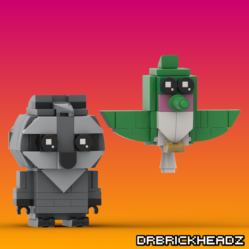 Lego Meeko + Flit (Pocahontas) Brickheadz