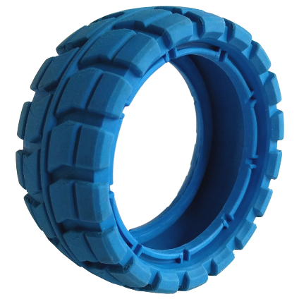 Lego Tire 94 x 40 Balloon Offset Tread / Blue