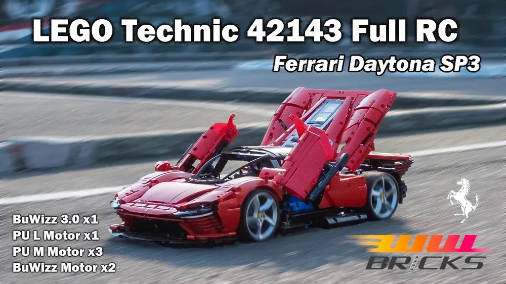 Lego [Full RC] LEGO Technic 42143 Daytona SP3+BuWizz 3.0+BuWizz motors+LEGO PU motors