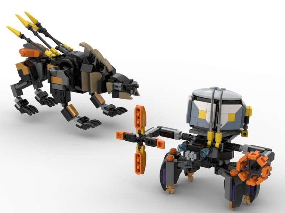 Lego Apex Shellwalker and Sawtooth from LEGO Horizon Adventures