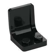 Lego Seat / Chair 2 x 2 with Center Sprue Mark / Black