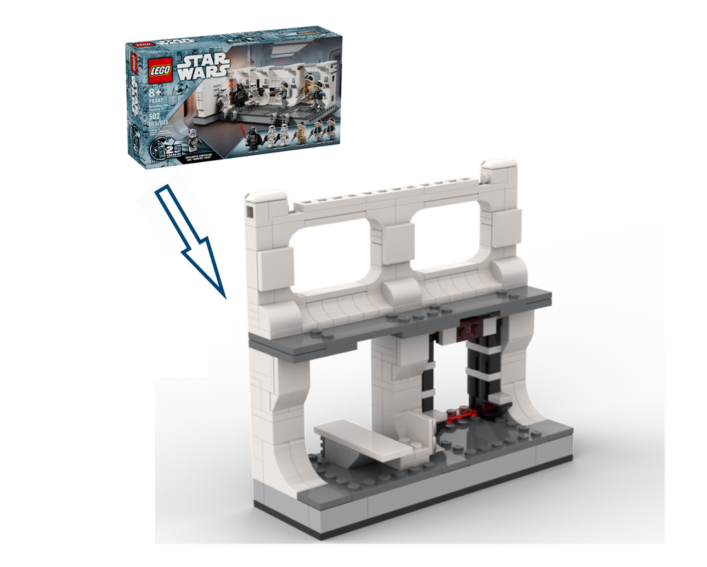Lego "Kamino Clone Training Facility" 75387 alternative build (MOC)