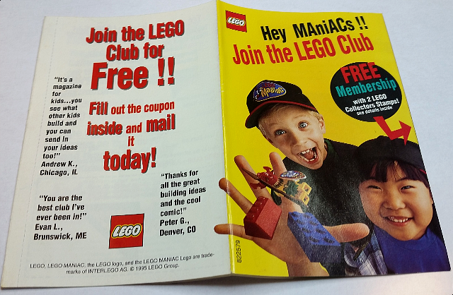 Lego 1995 Insert - LEGO Club - US (822579)