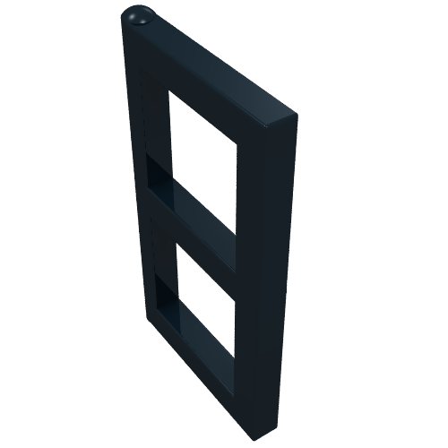 Lego Window 1 x 2 x 3 Pane / Black