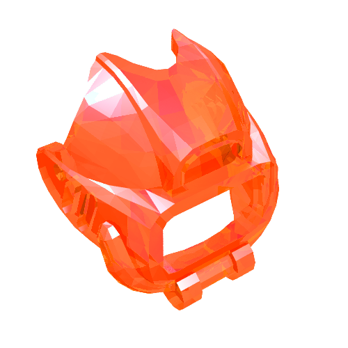 Lego Headwear Accessory Visor / Divers Mask (Underwater) / Trans-Neon Orange