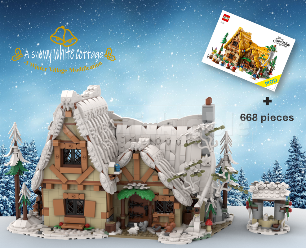 Lego A snowy white cottage