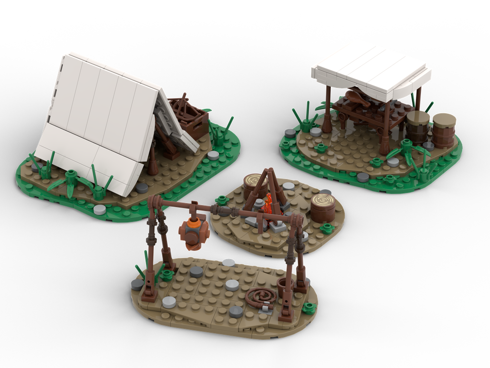 Lego Medieval Hunter Camp