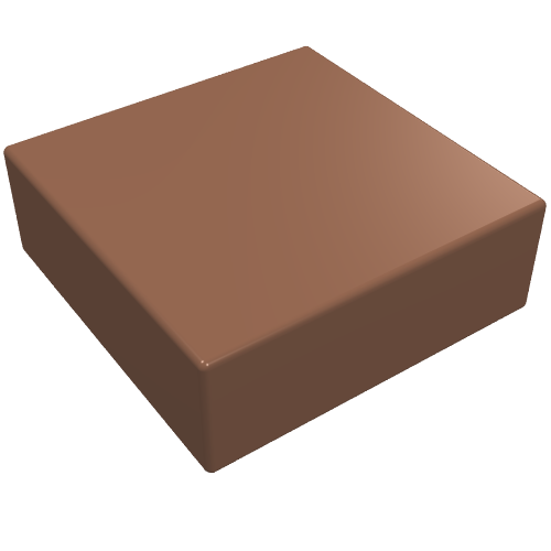 Lego Tile 1 x 1 with Groove / Light Brown