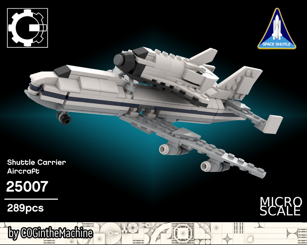 Lego NASA Shuttle Carrier Aircraft - Microscale