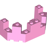 Lego Castle Turret Top 4 x 8 x 2 1/3 / Bright Pink
