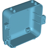 Lego Pod, Square 3 x 8 x 6 2/3 [Female] / Medium Azure
